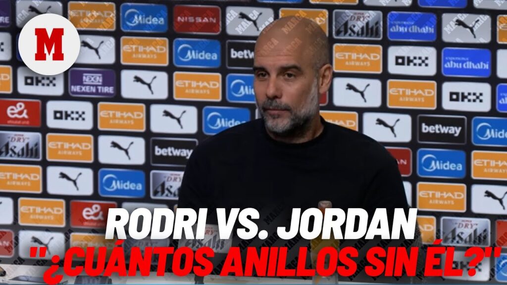 Guardiola compara a Rodri con Jordan: "¿Cuántos anillos ganaron los Bulls sin él?" I MARCA