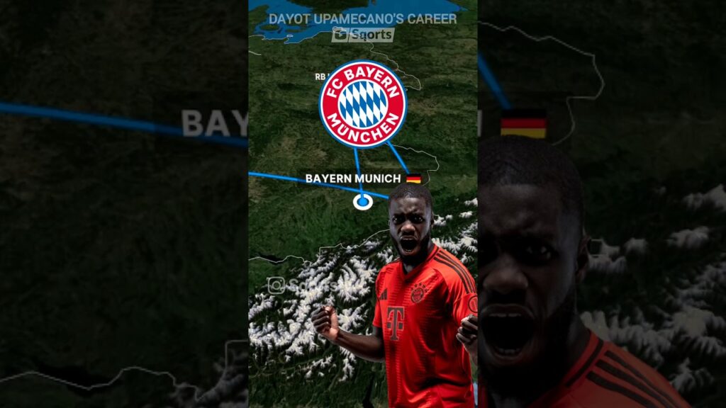 DAYOT UPAMECANO'S CAREER 🇲🇫 #shorts #france #fyp #edit #viral #fypシ #football #trend #travel #fifa