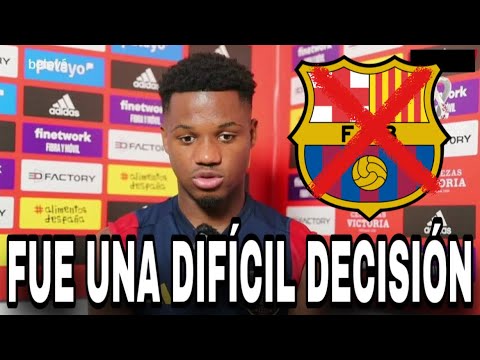 ¡INESPERADO! ANSU FATI YA TOMÓ SU DECISIÓN HOY 😱💣