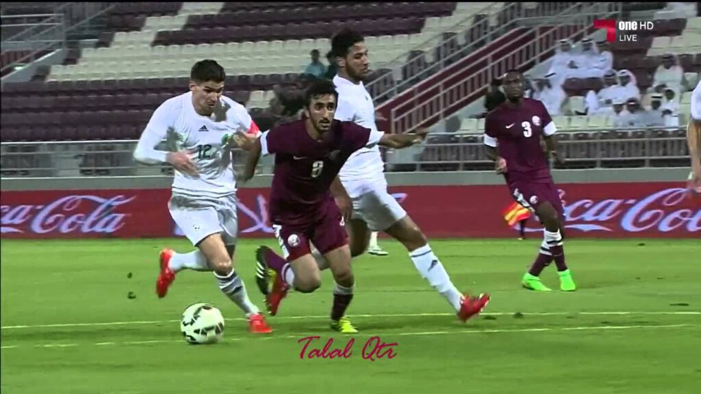 هدف علي أسد [ قطر 1-0 الجزائر ] مباراة ودية دولية
