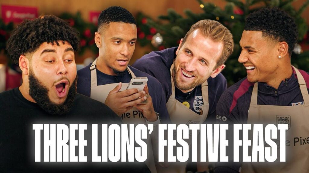 Kane, Watkins & Konsa Use Google Pixel's Gemini Live to Create Ultimate Three Lions Festive Feast