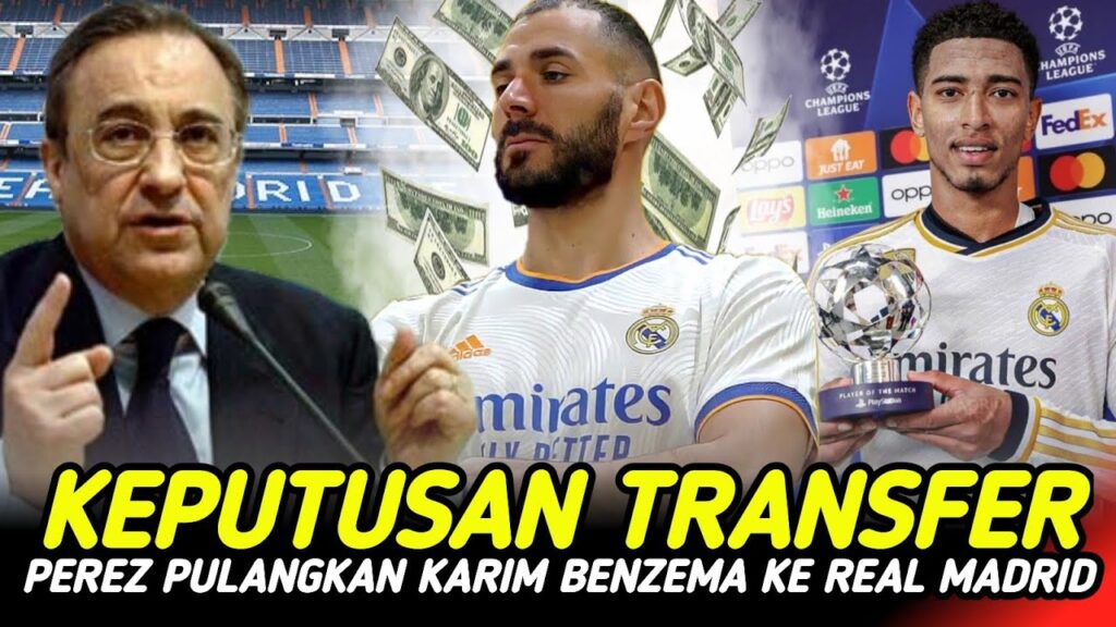 TEPAT‼️PEREZ PULANGKAN KARIM BENZEMA KE REAL MADRID✅️BELLINGHAM PECAHKAN REKOR🥳BERITA REAL MADRID