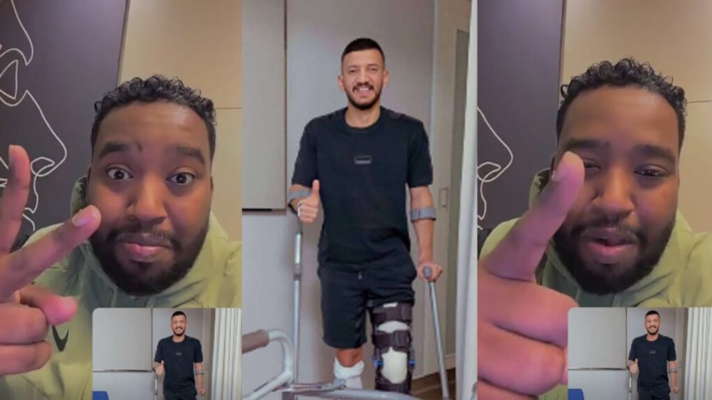 تعليق أبومشاعل علي نجاح جراحة الصليبي لـ عبد الإله المالكي⚽️😍