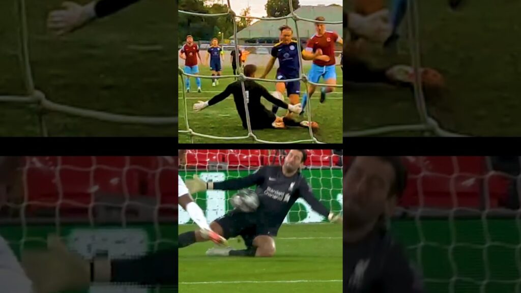 Spot the difference 👀 Alisson Becker's Spread Save vs Scouse GK's 💪