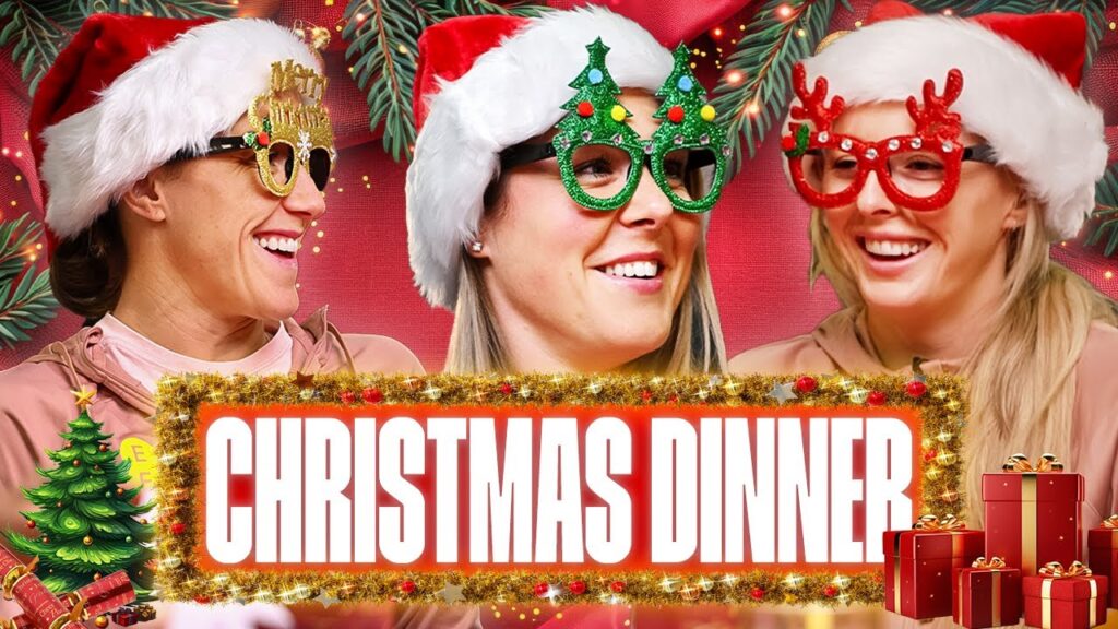 "Pigs In Blankets Are ELITE" 🎄 | Bronze, Earps & Kelly Lionesses Christmas Dinner | England