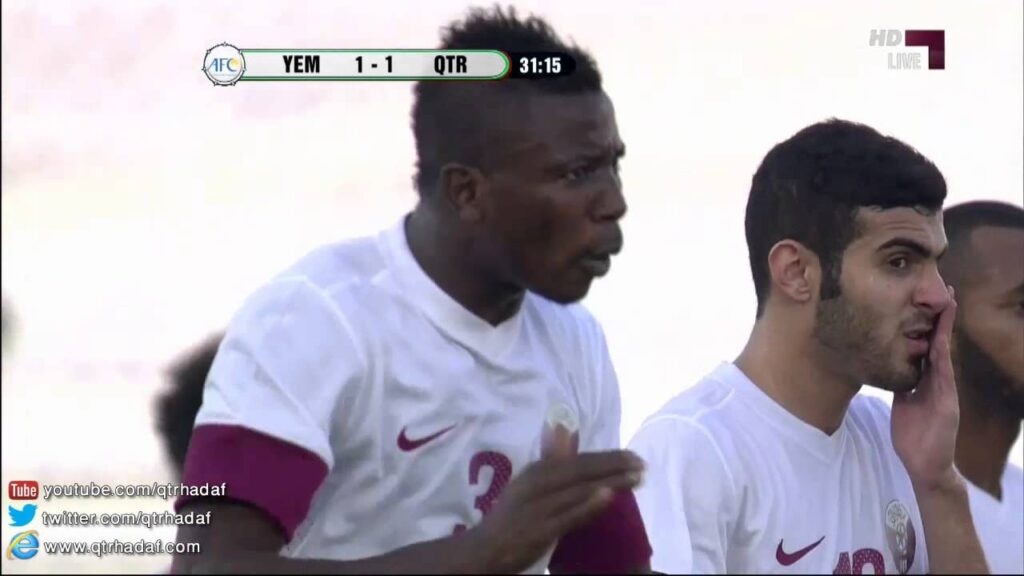 هدف قطر الثاني عبدالكريم حسن - اليمن vs قطر - تصفيات التأهل لكأس آسيا 2015