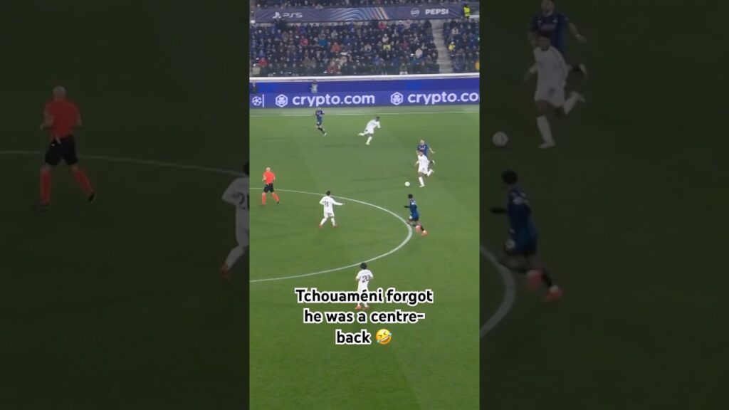 When Tchouaméni remembers he’s a centre-back 😅