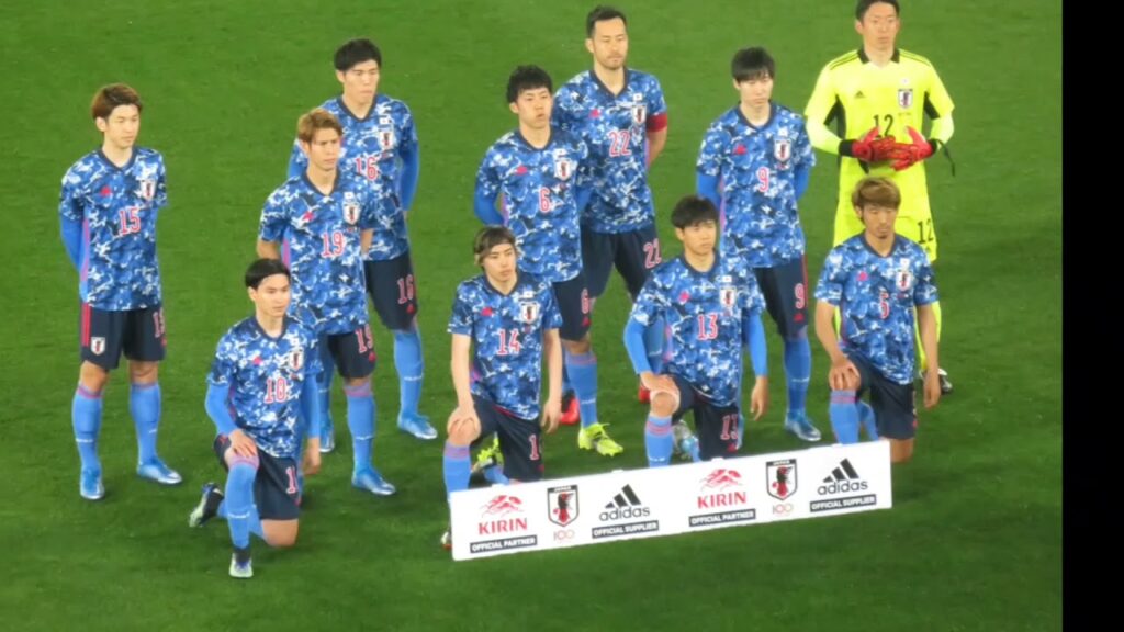 山根視来のA代表初ゴール後の雰囲気、鎌田大地のゴール後の雰囲気2021/03/25 日本代表ー韓国代表　日産スタジアム