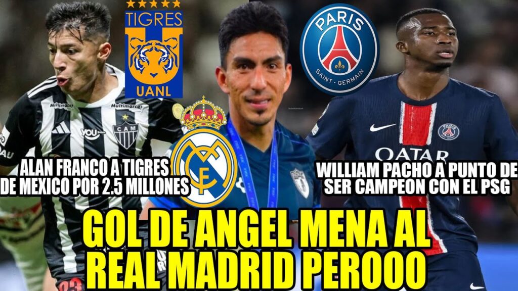 WILLIAM PACHO A PUNTO DE SER CAMPEON CON EL PSG! GOL DE ANGEL MENA AL REAL MADRID PEROOO! Y MAS WILLIAM PACHO A PUNTO DE SER CAMPEON CON EL PSG! GOL DE ANGEL MENA AL REAL MADRID PEROOO! Y MAS