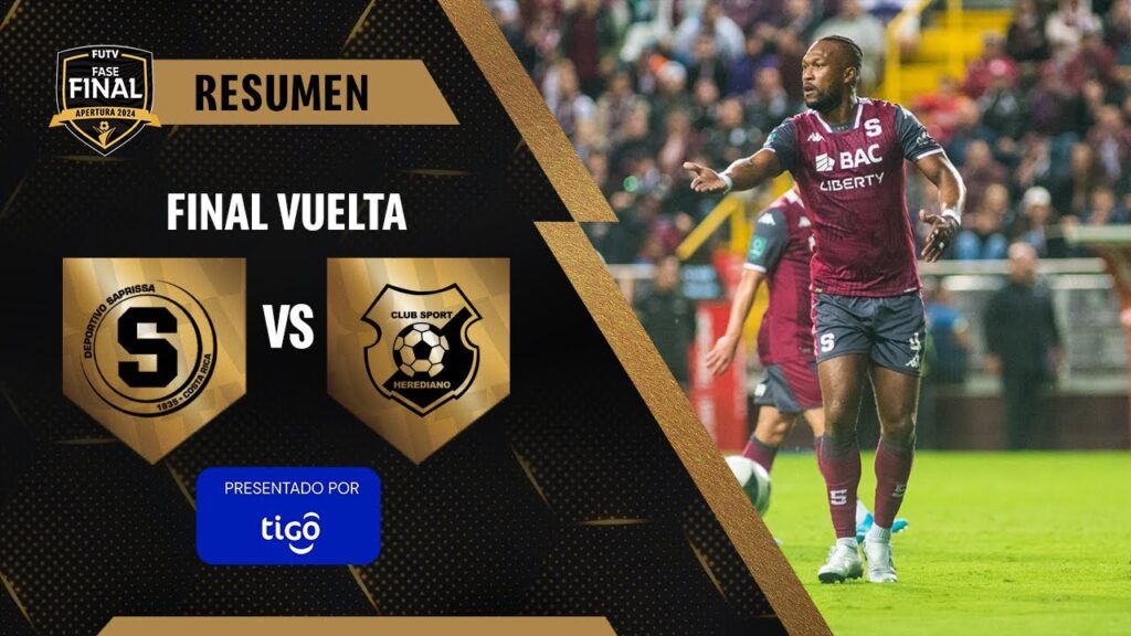 Resumen: Saprissa 2-0 Herediano / Apertura 2024