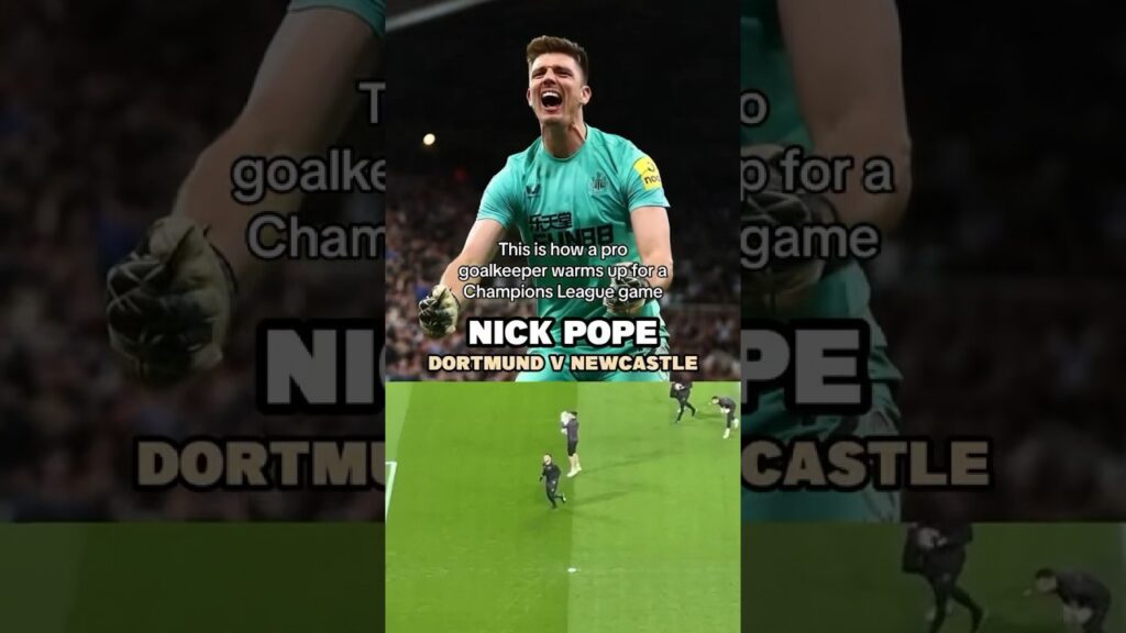 NICK POPE PREMATCH WARM UP ⚡️ #goalkeeper #shorts