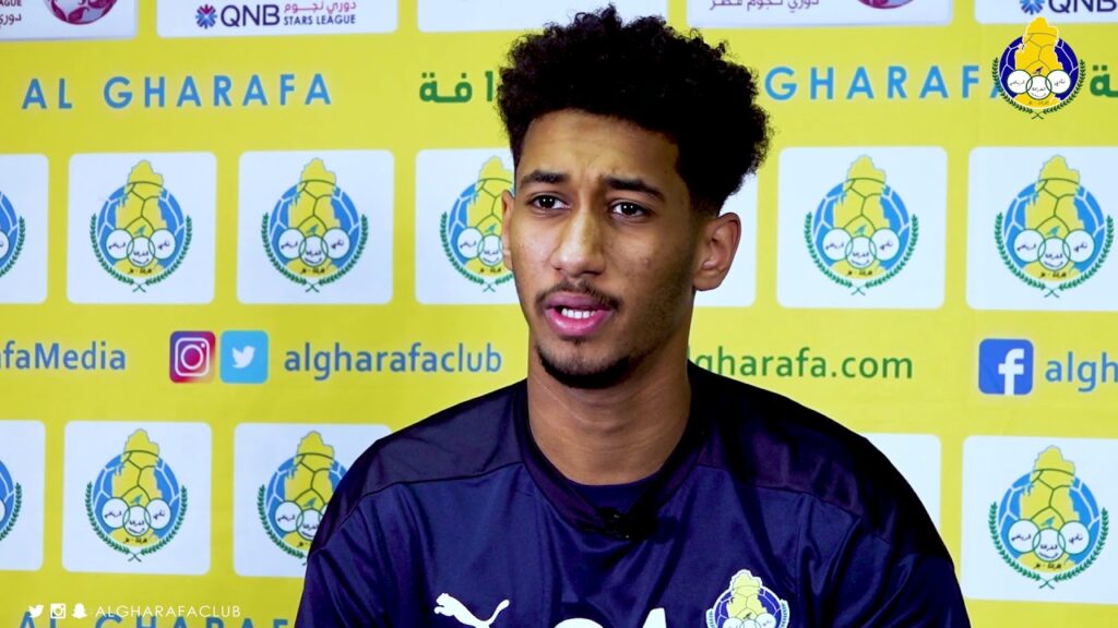 الموتمر الصحفي للاعب الغرافة همام الأمين قبل مواجهة أم صلال