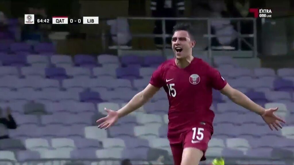 الهدف الصاروخي للعراقي بسام الراوي علي مرمي العراق_مباراة قطر 1-0العراق 22 01 2019