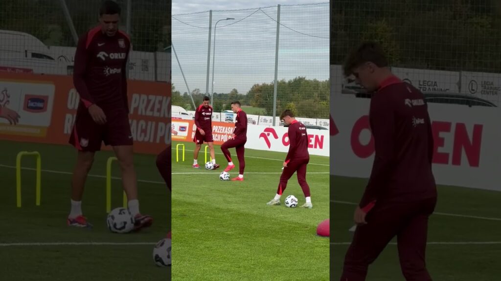 Nicola Zalewski na treningu reprezentacji