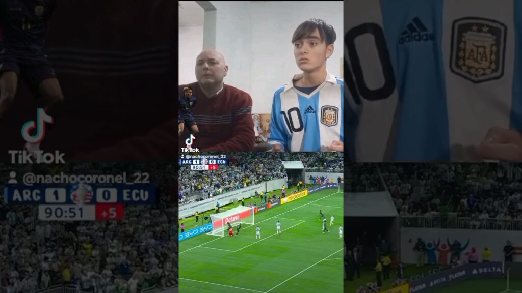 Gol de ecuador 🇪🇨💛 no lo puedo creer 😔. Argentina 1 a 1 Ecuador. golazo de Kevin Rodríguez #ecuador