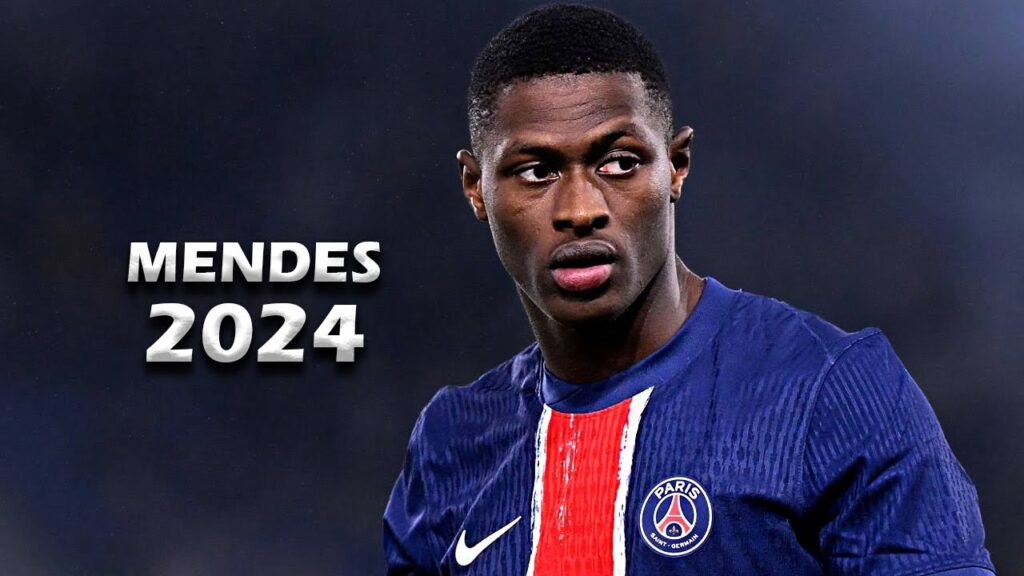 NUNO MENDES - Crazy Speed & Defensive Skills - 2024 - PSG (HD)