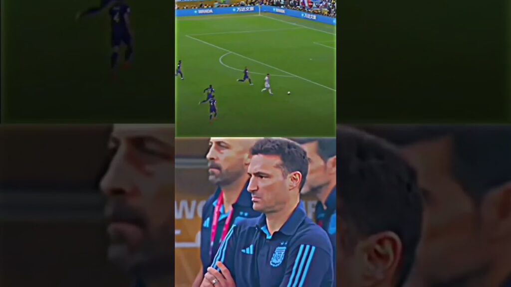 Argentina coach Lionel Scaloni's reaction #shorts #messi #football
