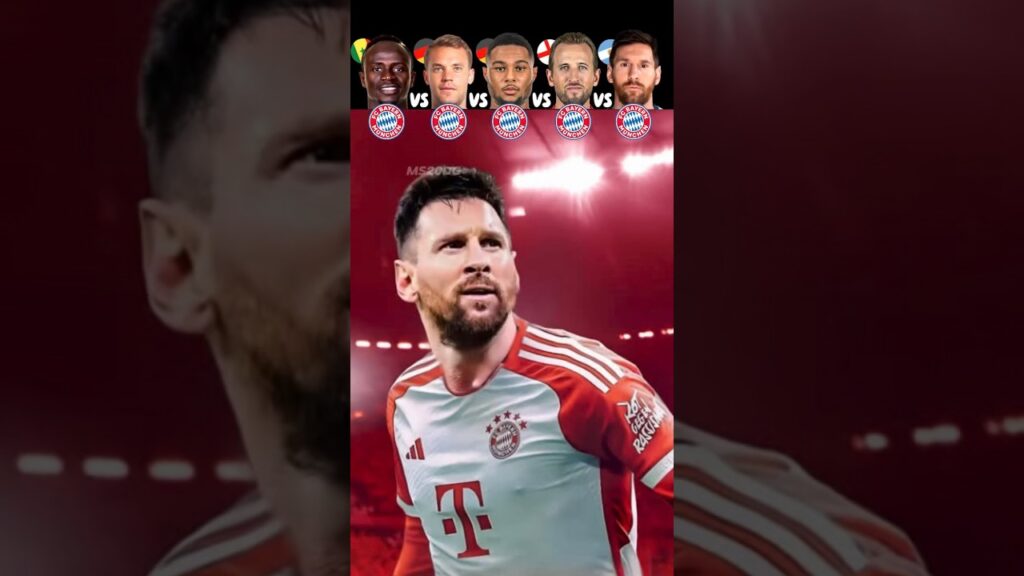 S.Mane VS Neuer VS Gnabry VS Kane VS Messi 🥶🥵 Join Bayern Munich Challenge