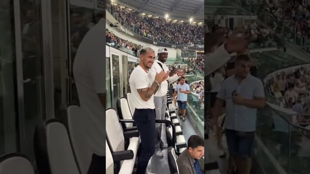 Leandro paredes meet paul Pogba happy moment Juventus