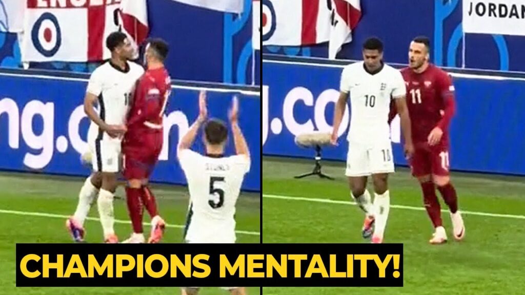 Jude Bellingham Involved in FIGHT with Filip Kostic after scored goal vs Serbia  Football News Today