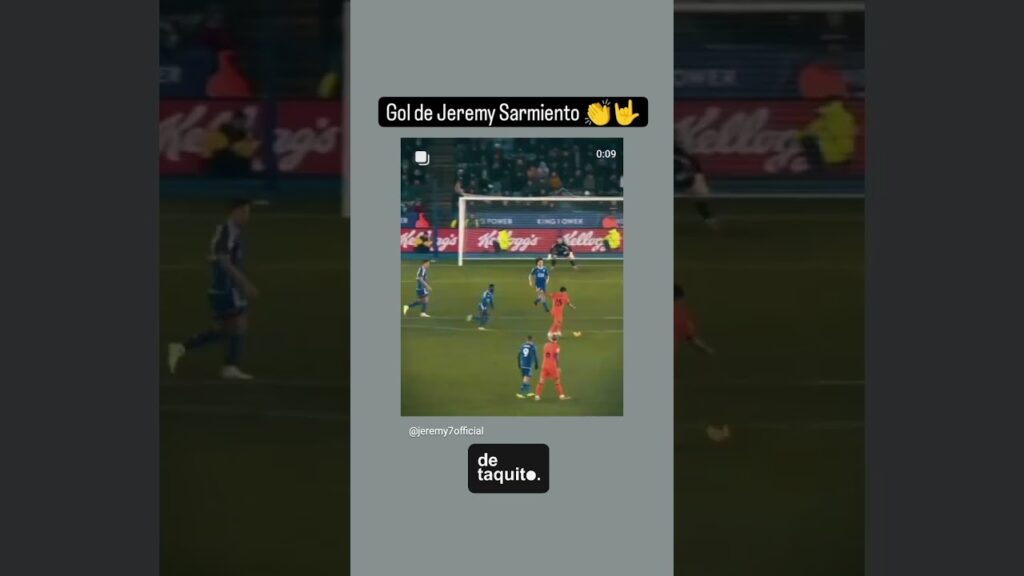 ¡Golazo de Jeremy Sarmiento en Inglaterra! 🤟👏. #golazo #jeremysarmiento #futbolecuatoriano #futbol