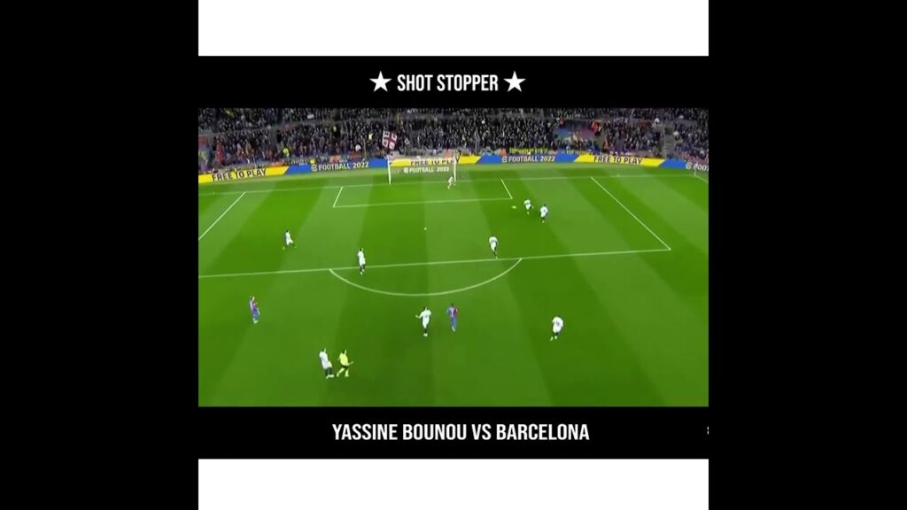 Yassine Bounou ► Amazing Saves Show vs Barcelona (04/04/2022) | HD #Shorts
