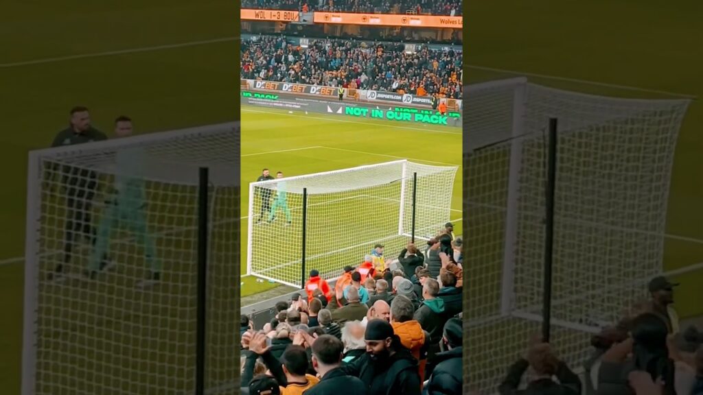 Kicking off between Jose Sa and some fans in the Southbank v Bournemouth (30/11/24) #wwfc #wolvesfc