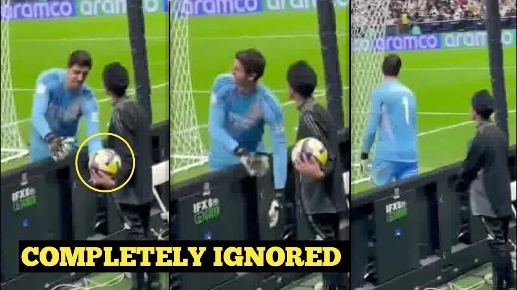 Thibaut Courtois completely got ignored by ball boy during Real Madrid vs Pachuca match