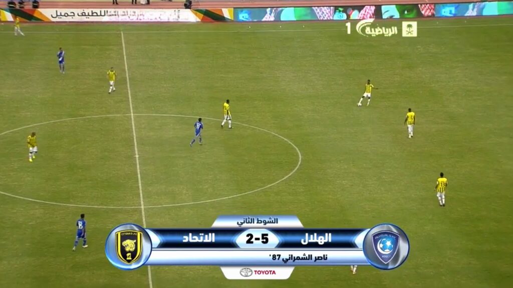 الدقائق المجنونة من الدقيقة 74 الى الدقيقة 87 من مباراة الهلال والاتحاد الشهيرة - جودة عالية