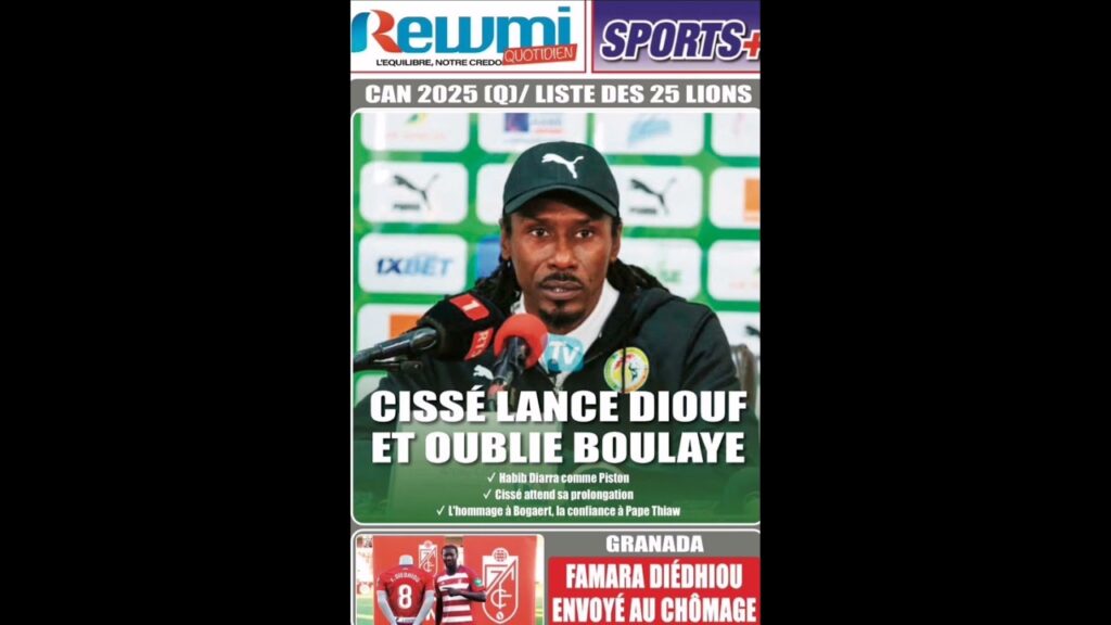 Aliou Cissé convoque 26 joueurs face  au Burkina  Faso et le Burundi #team221 #sen