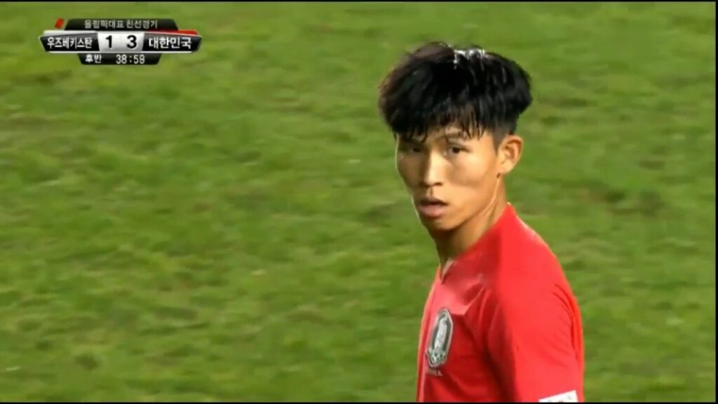 ★정우영★ 후반출전 1도움 | 볼터치 | 대한민국 : 우즈벡 1차전(U23 데뷔전)