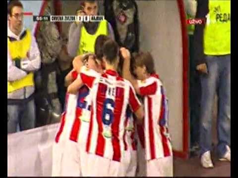 Crvena zvezda - Hajduk 3:0 Еvrogol Mladenovića 31.03.2012.