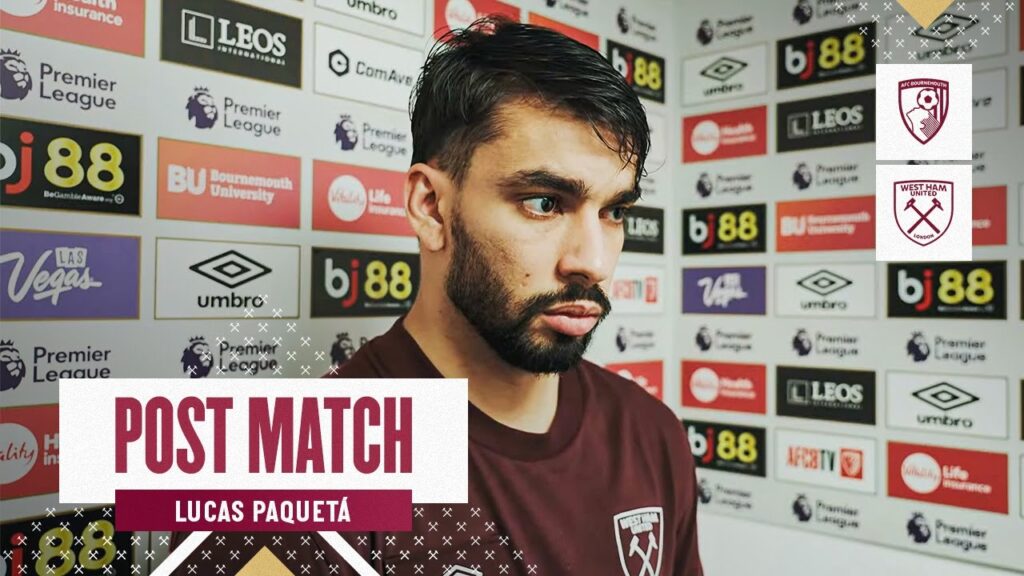 "I Love Playing For West Ham" | Bournemouth 1-1 West Ham | Lucas Paquetá | Post Match Reaction