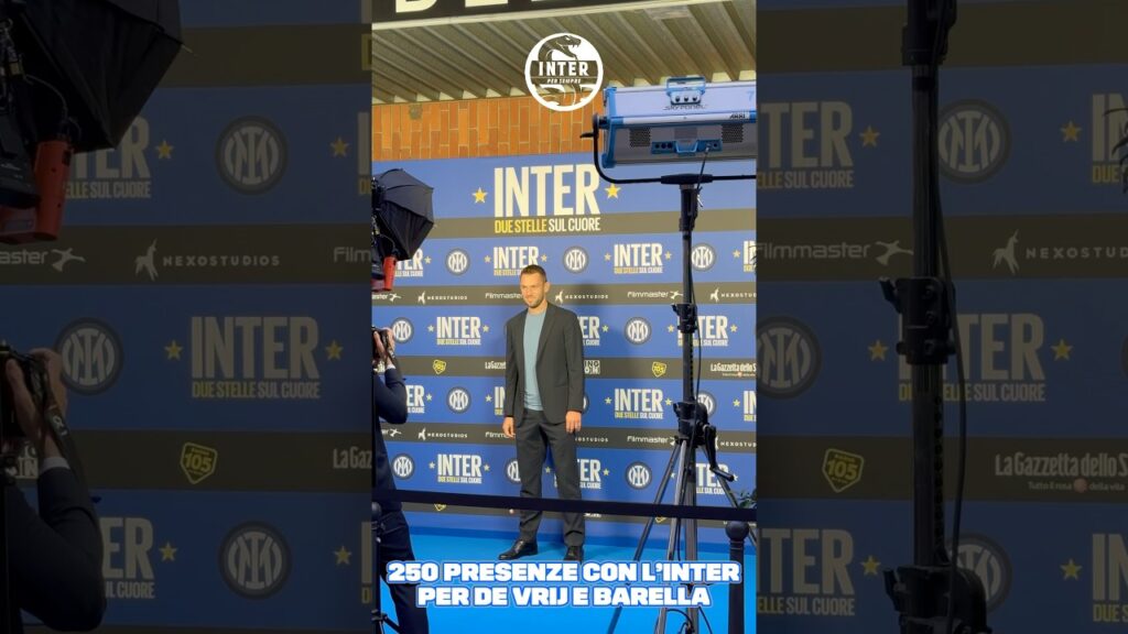 250 PRESENZE CON L’INTER PER DE VRIJ E BARELLA #InterPerSempre