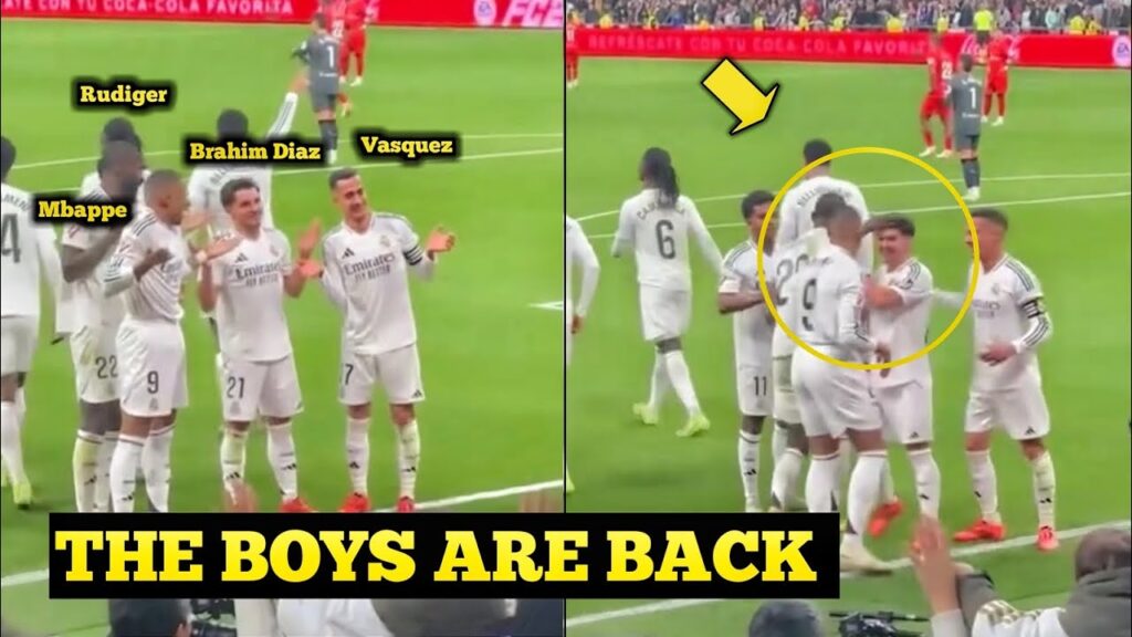 Mbappe and Rudiger join Brahim Diaz in his trademark goal celebration vs Sevilla