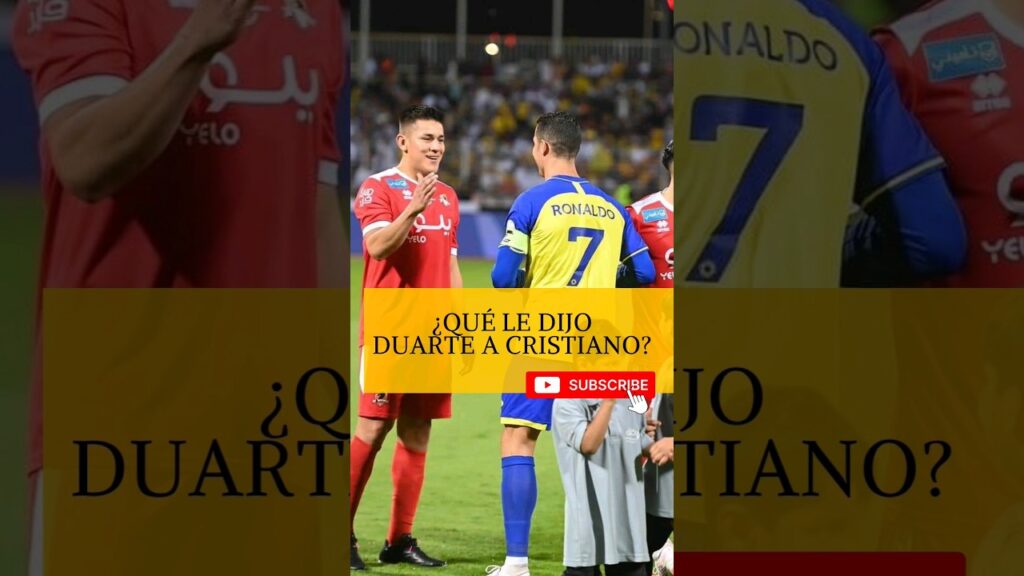 El cruce entre Oscar Duarte y Cristiano Ronaldo en Arabia Saudita.