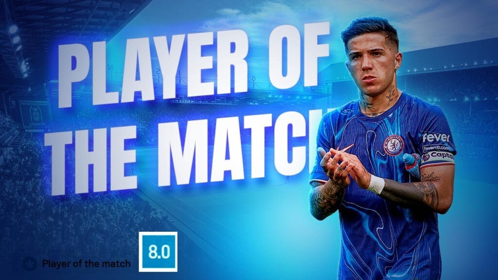 Enzo Fernández otra vez PLAYER OF THE MATCH en el Chelsea
