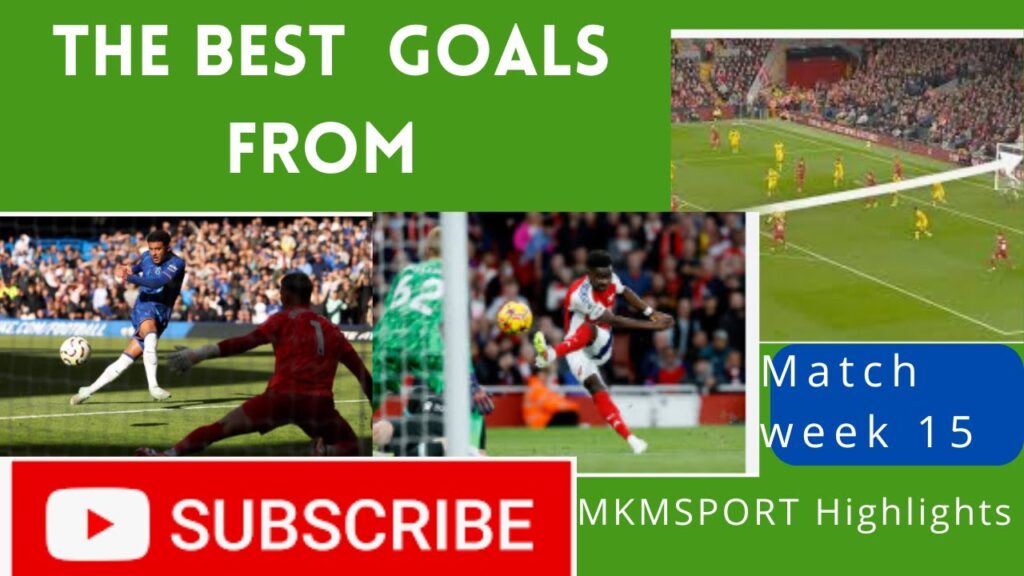 Best 5 Goals of Premier League Week 15:!