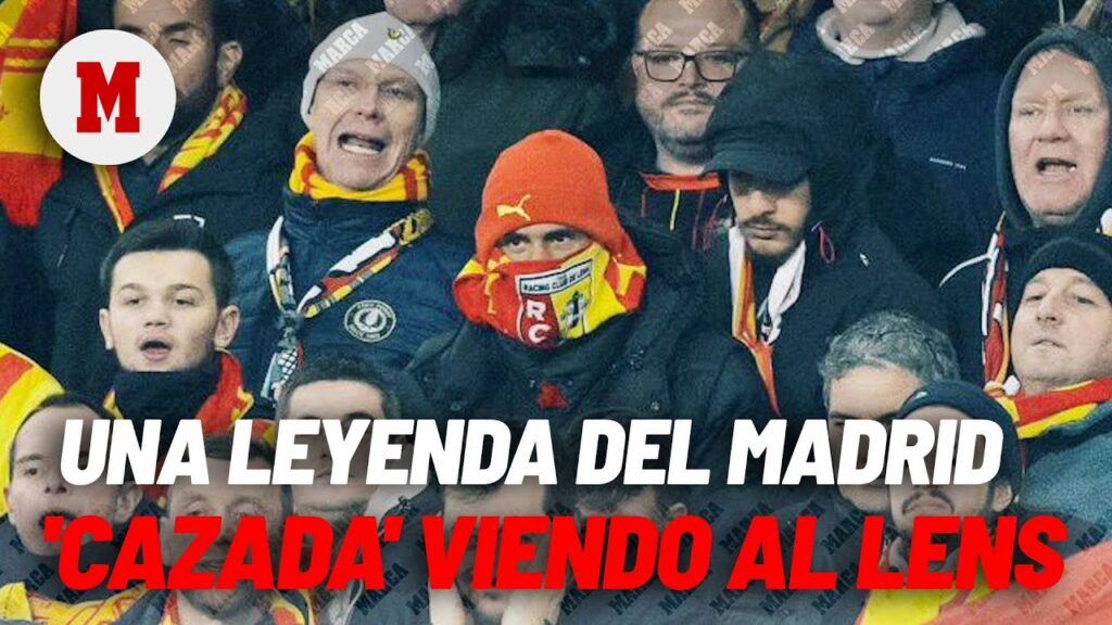 Una leyenda del Madrid, 'cazada' en la grada del campo de LensI MARCA