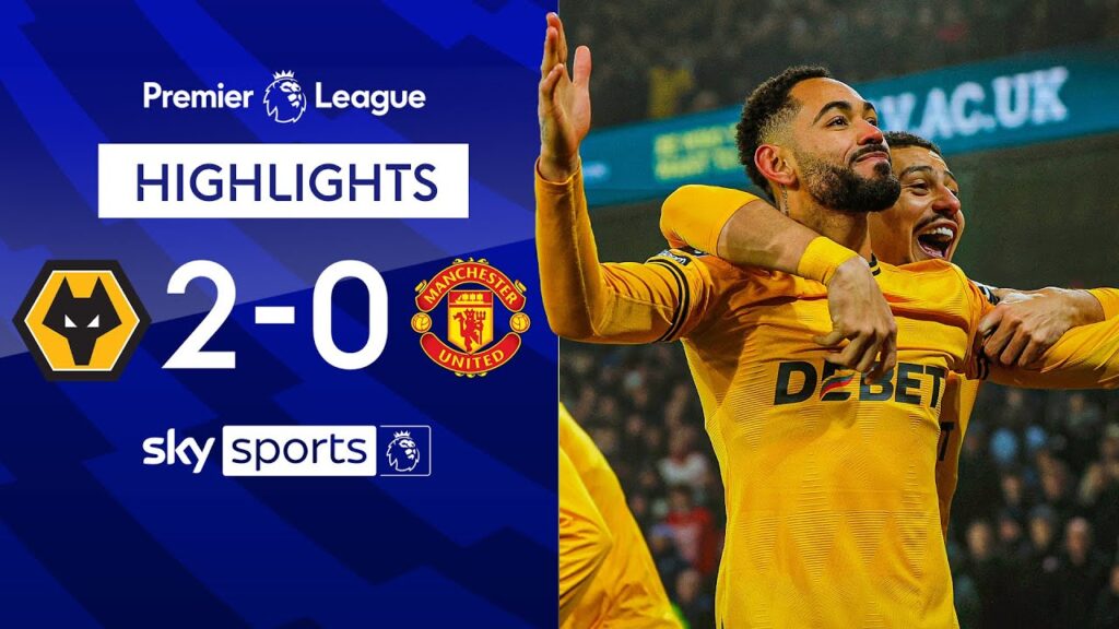 Cunha scores DIRECT from corner as Bruno sees red! 🤯 | Wolves 2-0 Man Utd | EPL Highlights