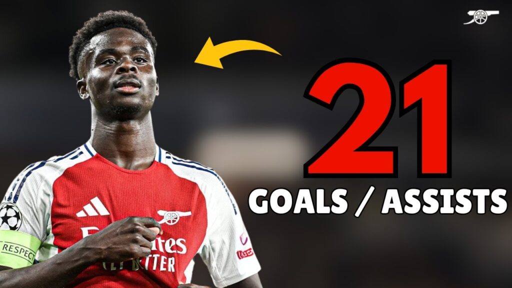 Bukayo Saka- All 21 Goals and Assists so far!