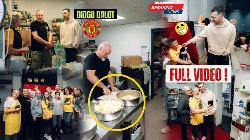 🔴𝐉𝐔𝐒𝐓 𝐈𝐍:✅MAN UNITED STAR DIAGO DALOT DISHES OUT HOT MEALS TO HOMELESS PEAPLE ON CHRISTMAS EVE