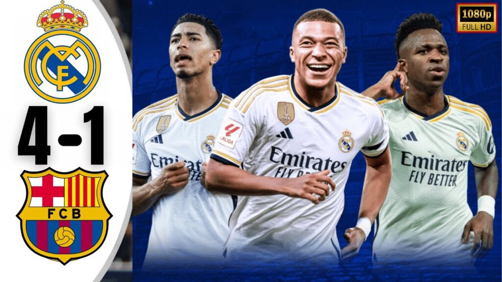 Real Madrid vs Barcelona 4-1 - Highlights & All Goals 2024 🔥
