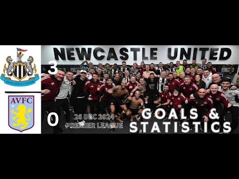 Newcastle United 3 Aston Villa 0 I Premier League 2024-2025 EPL Match Goals Statistics & Highlights