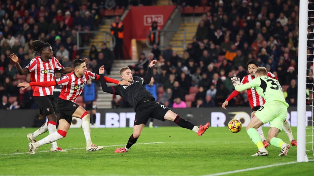 Jarrod Bowen goal vs Southampton | Füllkrug assist to Bowen goal | West ham vs Southampton