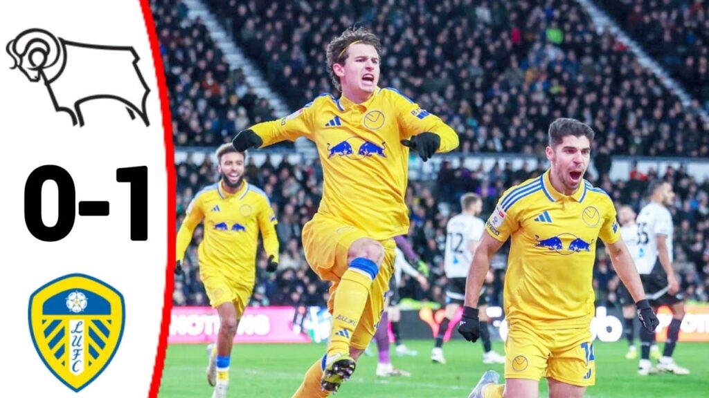 Derby County vs Leeds United (0-1) Brenden Aaronson Goal, All Goals and Extended Highlights