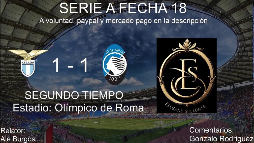 Lazio vs Atalanta - Serie A fecha 18 en VIVO