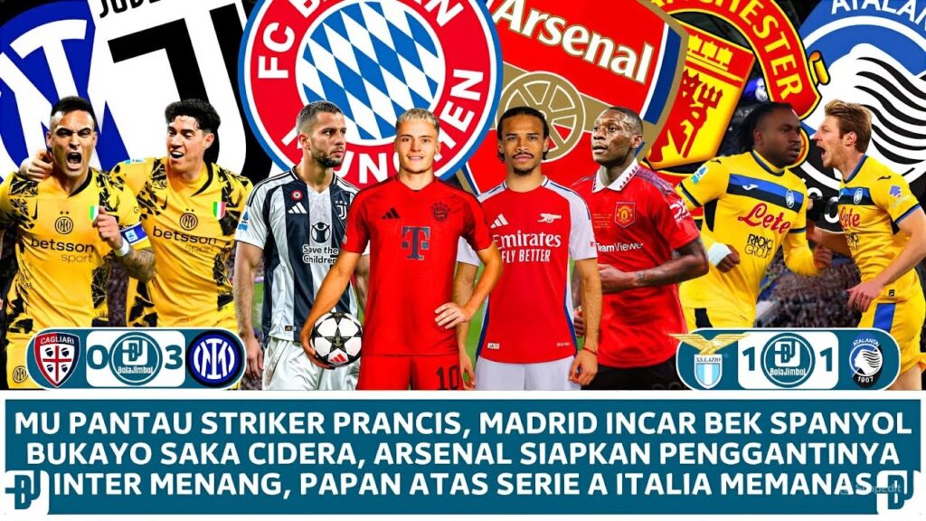 Berita Bola: Inter Tempel Atalanta Di Puncak❗Sane Gantikan Saka❗Madrid Pantau Huijsen❗MU Incar Muani