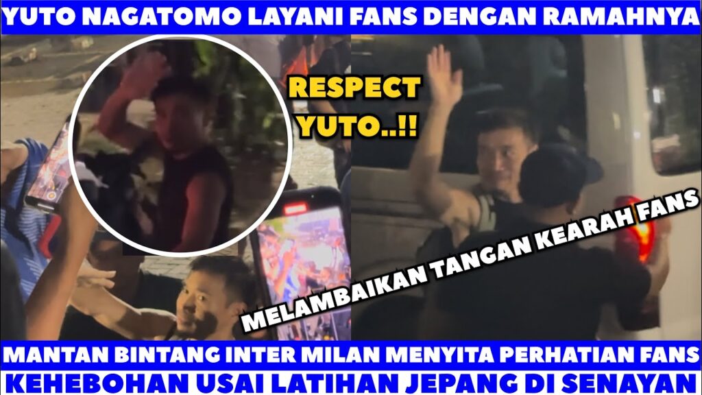 RESPECT!! YUTO NAGATOMO HAMPIRI FANS USAI JEPANG JALANI LATIHAN DI SENAYAN