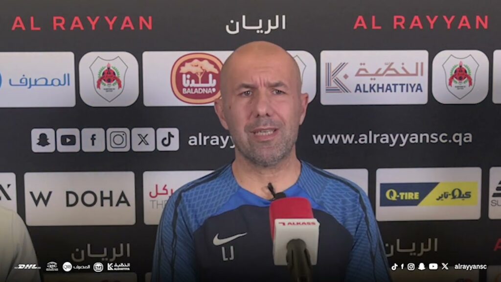 المؤتمر الصحفي لمباراة الريان والشمال في الجولة 14 من دوري نجوم إكسبو